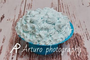 tarta azul smash cake
