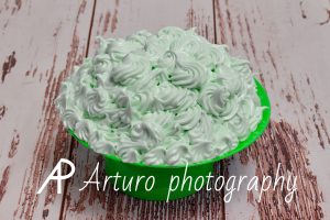 tarta verde smash cake